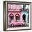 Cuba Fuerte Collection SQ - Colorful Architecture and Pink Classic Car-Philippe Hugonnard-Framed Photographic Print