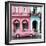 Cuba Fuerte Collection SQ - Colorful Architecture and Pink Classic Car-Philippe Hugonnard-Framed Photographic Print