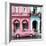 Cuba Fuerte Collection SQ - Colorful Architecture and Pink Classic Car-Philippe Hugonnard-Framed Photographic Print