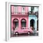 Cuba Fuerte Collection SQ - Colorful Architecture and Pink Classic Car-Philippe Hugonnard-Framed Photographic Print