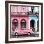 Cuba Fuerte Collection SQ - Colorful Architecture and Pink Classic Car-Philippe Hugonnard-Framed Photographic Print