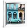 Cuba Fuerte Collection SQ - Colorful Architecture and Turquoise Classic Car-Philippe Hugonnard-Framed Photographic Print