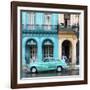 Cuba Fuerte Collection SQ - Colorful Architecture and Turquoise Classic Car-Philippe Hugonnard-Framed Photographic Print