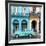Cuba Fuerte Collection SQ - Colorful Architecture and Turquoise Classic Car-Philippe Hugonnard-Framed Photographic Print