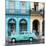 Cuba Fuerte Collection SQ - Colorful Architecture and Turquoise Classic Car-Philippe Hugonnard-Mounted Photographic Print