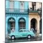 Cuba Fuerte Collection SQ - Colorful Architecture and Turquoise Classic Car-Philippe Hugonnard-Mounted Photographic Print