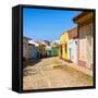 Cuba Fuerte Collection SQ - Colorful Architecture Trinidad IV-Philippe Hugonnard-Framed Stretched Canvas