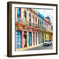 Cuba Fuerte Collection SQ - Colorful Facades in Havana-Philippe Hugonnard-Framed Photographic Print