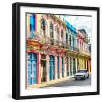 Cuba Fuerte Collection SQ - Colorful Facades in Havana-Philippe Hugonnard-Framed Photographic Print