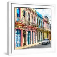 Cuba Fuerte Collection SQ - Colorful Facades in Havana-Philippe Hugonnard-Framed Photographic Print