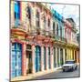 Cuba Fuerte Collection SQ - Colorful Facades in Havana-Philippe Hugonnard-Mounted Photographic Print