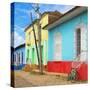 Cuba Fuerte Collection SQ - Colorful Facades Trinidad-Philippe Hugonnard-Stretched Canvas