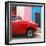 Cuba Fuerte Collection SQ - Colorful Havana and Red Chevy-Philippe Hugonnard-Framed Photographic Print