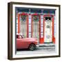 Cuba Fuerte Collection SQ - Coral Vintage Car in Havana II-Philippe Hugonnard-Framed Photographic Print