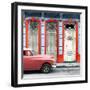 Cuba Fuerte Collection SQ - Coral Vintage Car in Havana II-Philippe Hugonnard-Framed Photographic Print