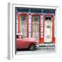 Cuba Fuerte Collection SQ - Coral Vintage Car in Havana II-Philippe Hugonnard-Framed Photographic Print