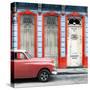 Cuba Fuerte Collection SQ - Coral Vintage Car in Havana II-Philippe Hugonnard-Stretched Canvas