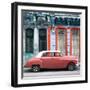 Cuba Fuerte Collection SQ - Coral Vintage Car in Havana-Philippe Hugonnard-Framed Photographic Print