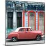 Cuba Fuerte Collection SQ - Coral Vintage Car in Havana-Philippe Hugonnard-Mounted Photographic Print