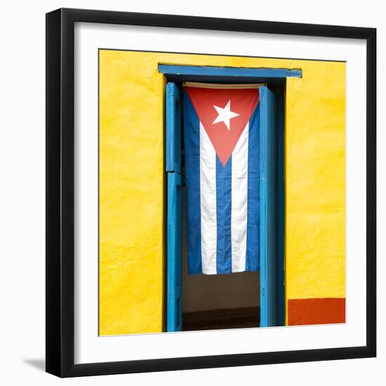 Cuba Fuerte Collection SQ - Cuban Flag-Philippe Hugonnard-Framed Photographic Print