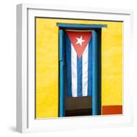 Cuba Fuerte Collection SQ - Cuban Flag-Philippe Hugonnard-Framed Photographic Print