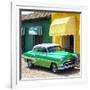 Cuba Fuerte Collection SQ - Cuban Green Taxi-Philippe Hugonnard-Framed Photographic Print