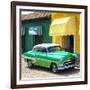 Cuba Fuerte Collection SQ - Cuban Green Taxi-Philippe Hugonnard-Framed Photographic Print