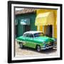 Cuba Fuerte Collection SQ - Cuban Green Taxi-Philippe Hugonnard-Framed Photographic Print