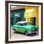 Cuba Fuerte Collection SQ - Cuban Green Taxi-Philippe Hugonnard-Framed Photographic Print