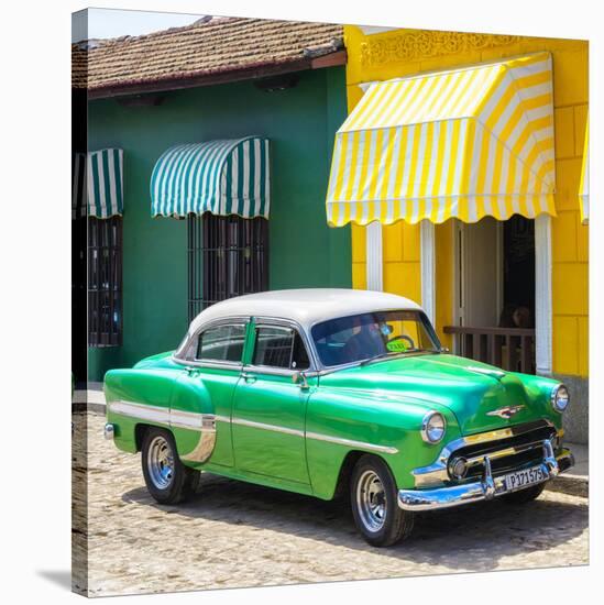 Cuba Fuerte Collection SQ - Cuban Green Taxi-Philippe Hugonnard-Stretched Canvas