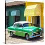 Cuba Fuerte Collection SQ - Cuban Green Taxi-Philippe Hugonnard-Stretched Canvas