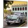 Cuba Fuerte Collection SQ - Cuban Retro Car at Sunset II-Philippe Hugonnard-Mounted Photographic Print