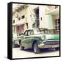 Cuba Fuerte Collection SQ - Cuban Taxi to Havana-Philippe Hugonnard-Framed Stretched Canvas