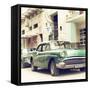 Cuba Fuerte Collection SQ - Cuban Taxi to Havana-Philippe Hugonnard-Framed Stretched Canvas