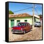 Cuba Fuerte Collection SQ - Cuban Taxis-Philippe Hugonnard-Framed Stretched Canvas