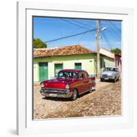 Cuba Fuerte Collection SQ - Cuban Taxis-Philippe Hugonnard-Framed Photographic Print