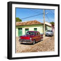 Cuba Fuerte Collection SQ - Cuban Taxis-Philippe Hugonnard-Framed Photographic Print