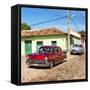 Cuba Fuerte Collection SQ - Cuban Taxis-Philippe Hugonnard-Framed Stretched Canvas