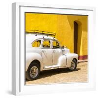 Cuba Fuerte Collection SQ - Cuban White Car-Philippe Hugonnard-Framed Photographic Print