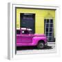 Cuba Fuerte Collection SQ - Deep Pink Vintage Car-Philippe Hugonnard-Framed Photographic Print