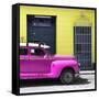 Cuba Fuerte Collection SQ - Deep Pink Vintage Car-Philippe Hugonnard-Framed Stretched Canvas