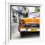 Cuba Fuerte Collection SQ - Detail on Orange Classic Chevrolet-Philippe Hugonnard-Framed Photographic Print