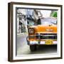 Cuba Fuerte Collection SQ - Detail on Orange Classic Chevrolet-Philippe Hugonnard-Framed Photographic Print