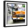 Cuba Fuerte Collection SQ - Detail on Orange Classic Chevrolet-Philippe Hugonnard-Framed Photographic Print