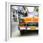 Cuba Fuerte Collection SQ - Detail on Orange Classic Chevrolet-Philippe Hugonnard-Framed Photographic Print