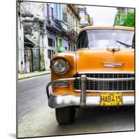 Cuba Fuerte Collection SQ - Detail on Orange Classic Chevrolet-Philippe Hugonnard-Mounted Photographic Print