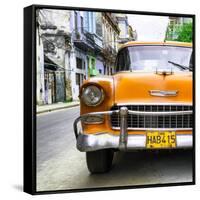 Cuba Fuerte Collection SQ - Detail on Orange Classic Chevrolet-Philippe Hugonnard-Framed Stretched Canvas