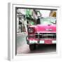 Cuba Fuerte Collection SQ - Detail on Pink Classic Chevrolet-Philippe Hugonnard-Framed Photographic Print