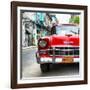 Cuba Fuerte Collection SQ - Detail on Red Classic Chevrolet-Philippe Hugonnard-Framed Photographic Print