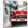 Cuba Fuerte Collection SQ - Detail on Red Classic Chevrolet-Philippe Hugonnard-Mounted Photographic Print